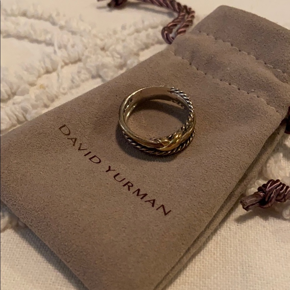 David Yurman X Crossover Ring with 18k Gold Ring